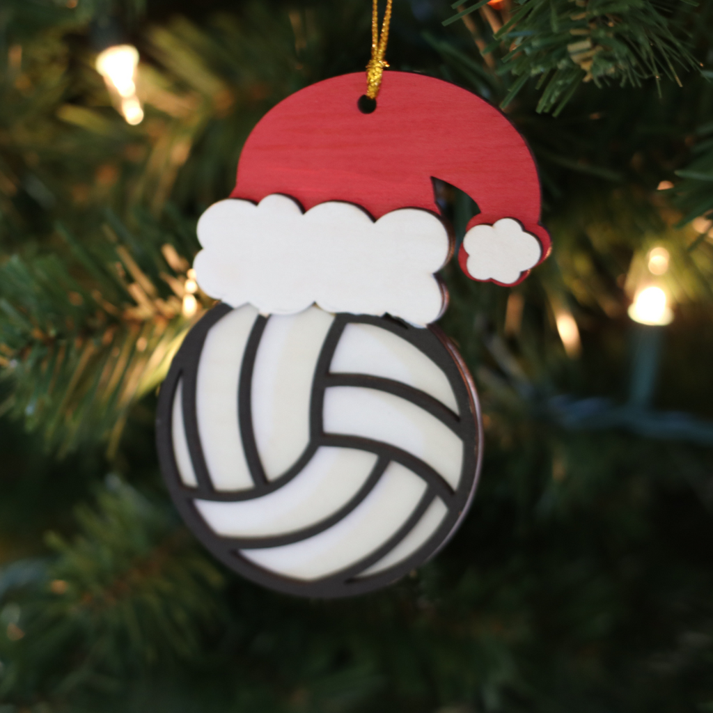 Volleyball Christmas Ornament - Dream Maker Pins