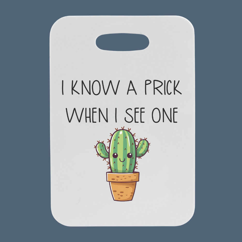 I Know a Prick When I See One | Cactus Themed Customizable Luggage Tag | Bag Tag - Dream Maker Pins