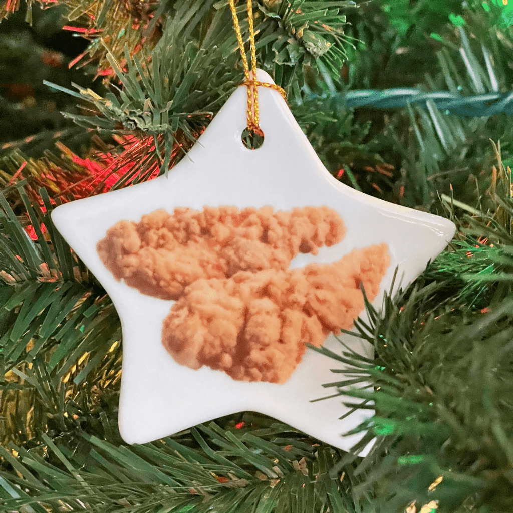 Crispy Chicken Tender Star Shaped Christmas Ornament - Dream Maker Pins