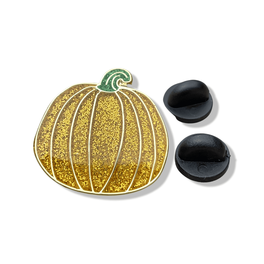 Gold Pumpkin Enamel Pin - Dream Maker Pins