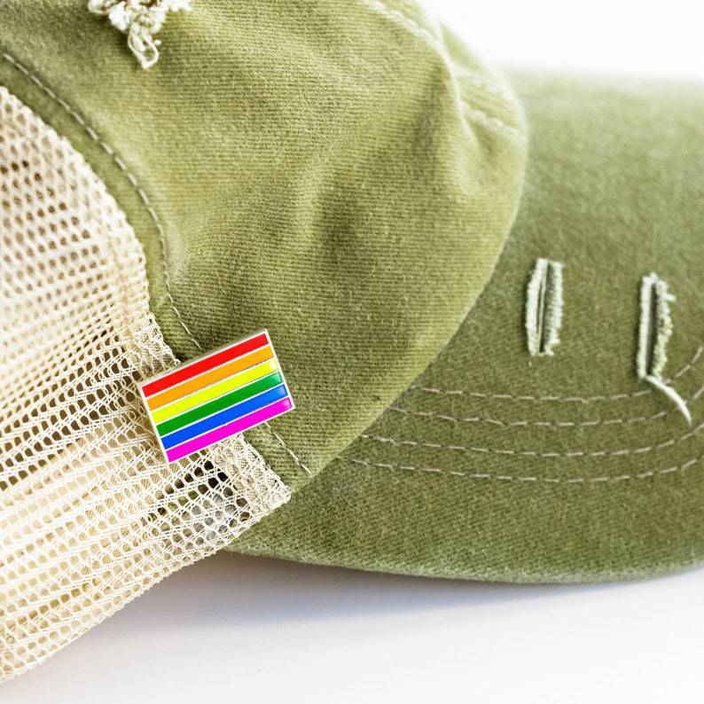 LGBTQ Rainbow Pride Flag Enamel Pin - Dream Maker Pins