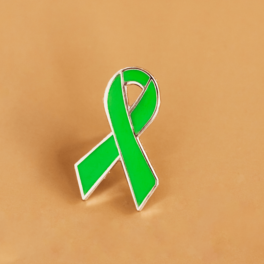 Lime Green Awareness Ribbon Enamel Pin - Dream Maker Pins