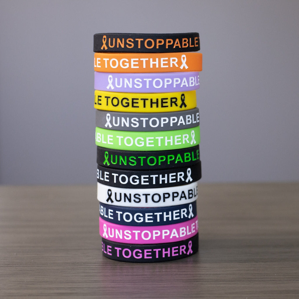 Unstoppable Together Silicone Wristband - Support Wristband, chemo gifts, chronic pain gift