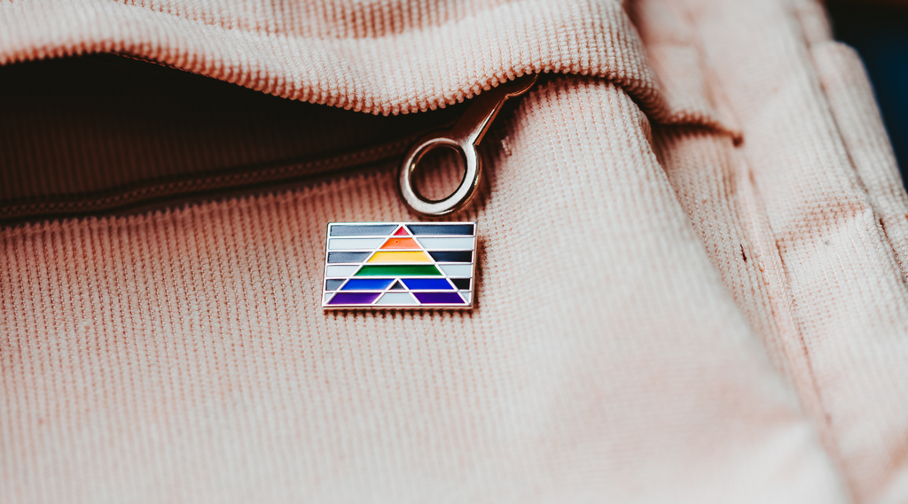 Straight Ally LGBTQ Pride Pin