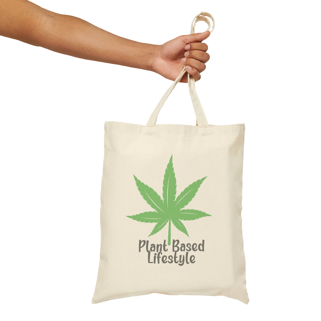 Plant Based Lifestyle | Cotton Canvas Tote Bag - Dream Maker Pins