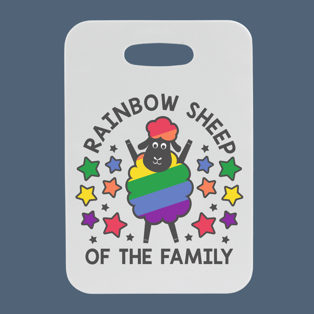 Rainbow Sheep Of The Family  | Customizable Luggage Tag | Bag Tag - Dream Maker Pins