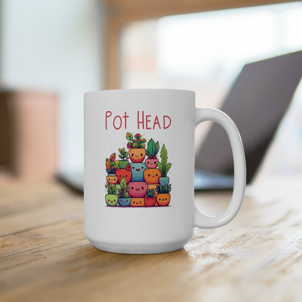 Pot Head | Ceramic Mug 15oz - Dream Maker Pins
