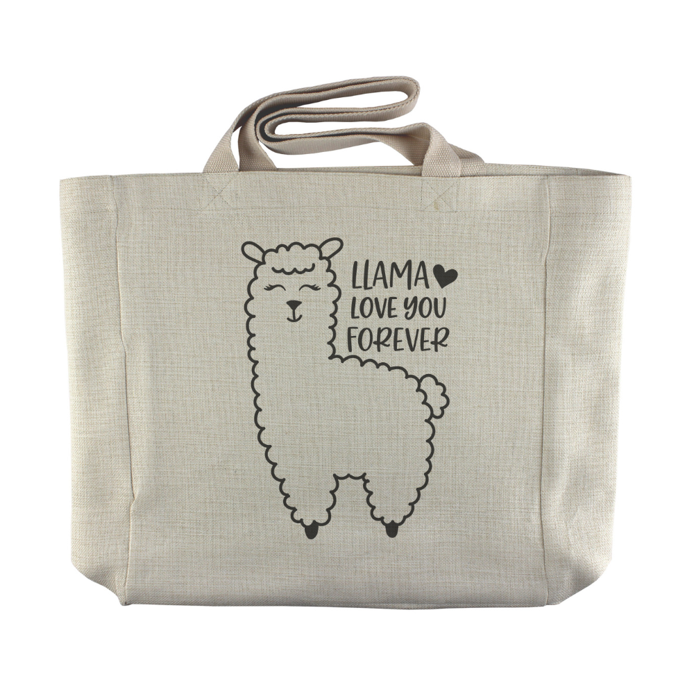 Llama Love You Forever | Reusable Canvas Grocery Tote - Dream Maker Pins