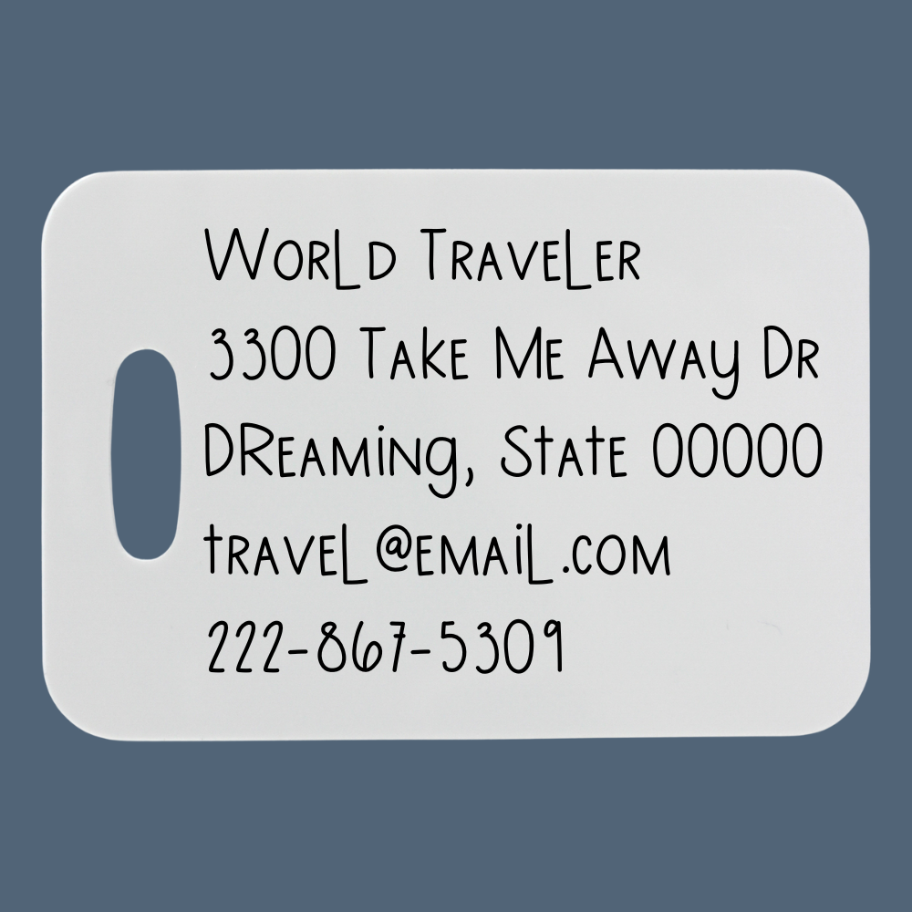 I Wet My Plants | Customizable Luggage Tag | Bag Tag - Dream Maker Pins