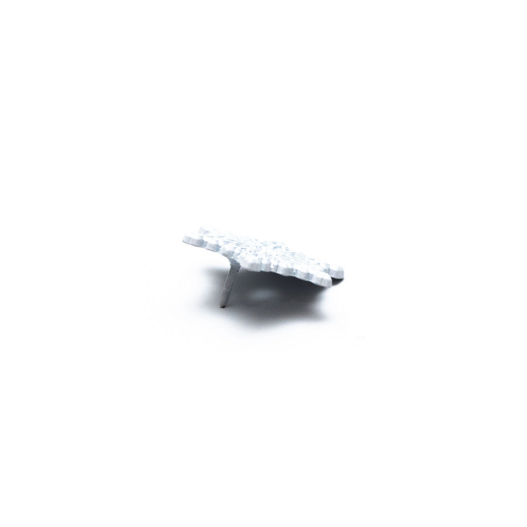 White Snowflake Enamel Pin - Dream Maker Pins