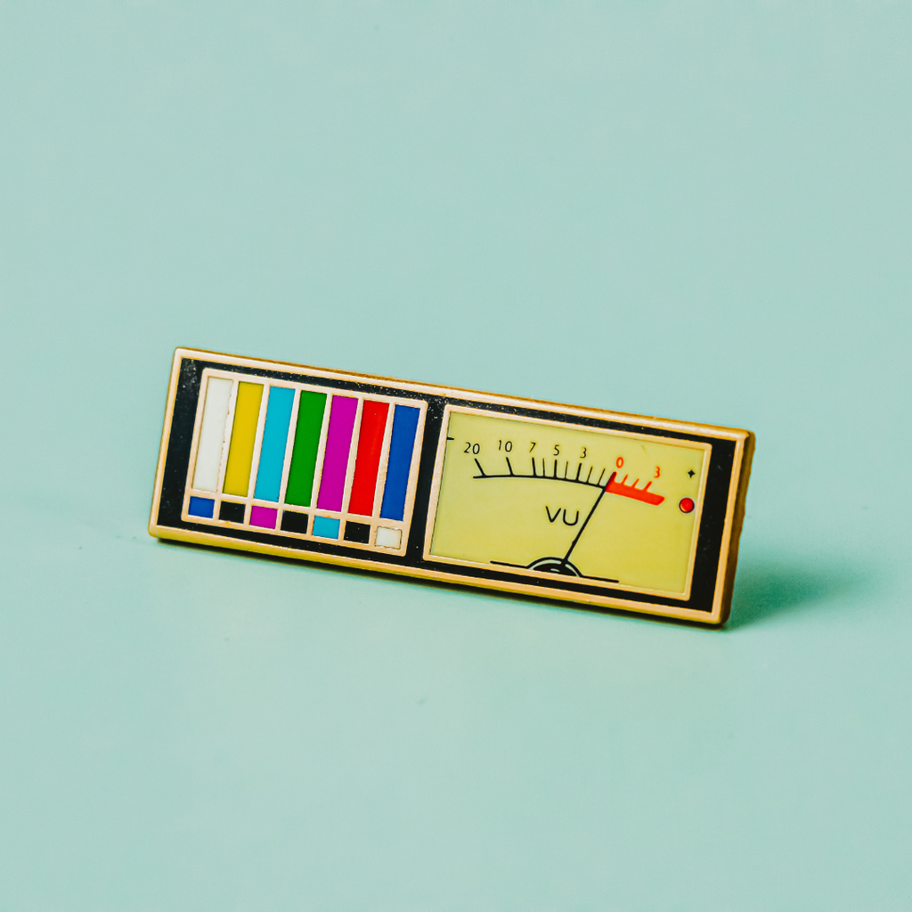 Television SMPTE Color Bars and Tone enamel pin - Dream Maker Pins