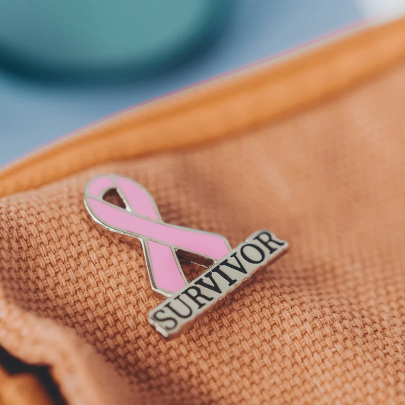 Pink Survivor Awareness Ribbon Pin - Dream Maker Pins