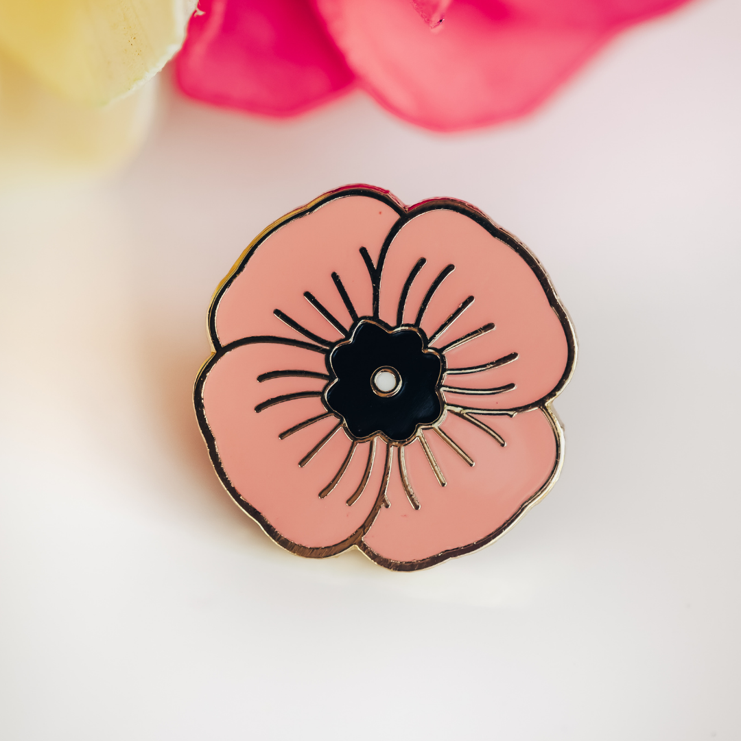 California Poppy Hard Enamel Pin - State Flower Series