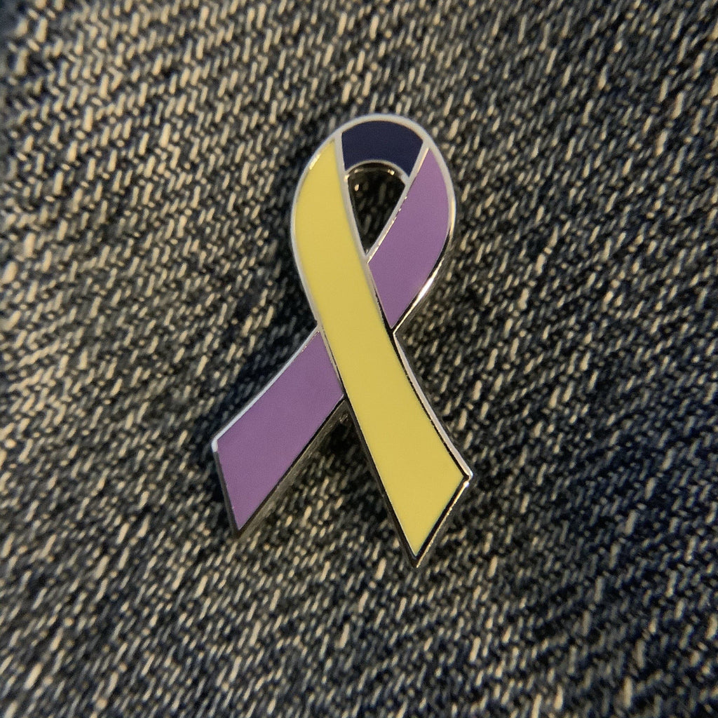Bladder Cancer Pin Bladder Cancer Awareness - Ribbon for a Cause | Dream Maker Pins