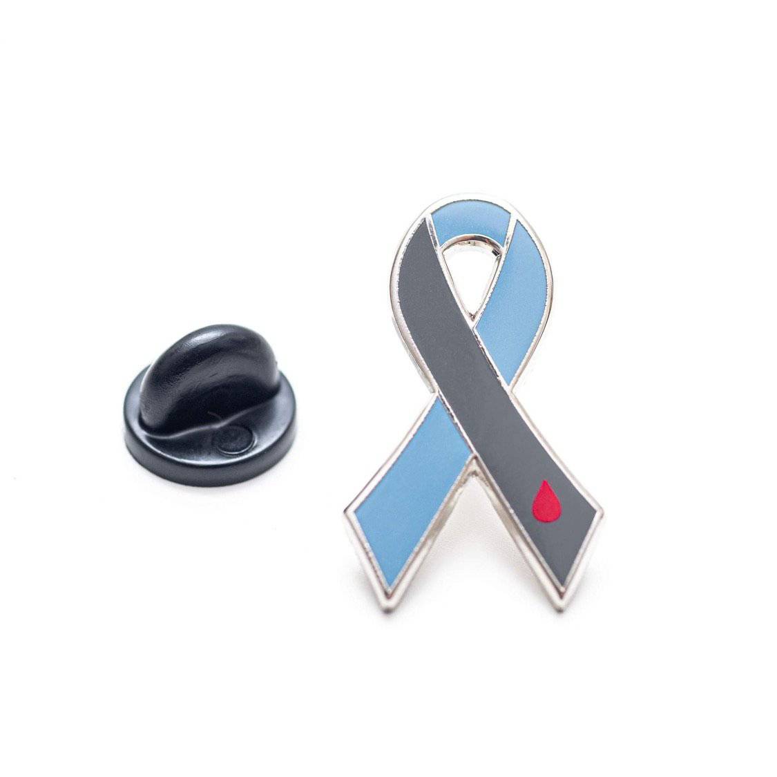 Pinmart Diabetes Grey Awareness Ribbon Enamel Lapel Pin Pinmart Diabetes Grey Awareness Ribbon Enamel Lapel Pin