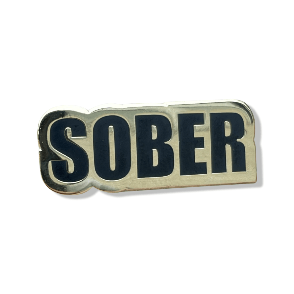 Gold Sober Enamel Pin - Dream Maker Pins