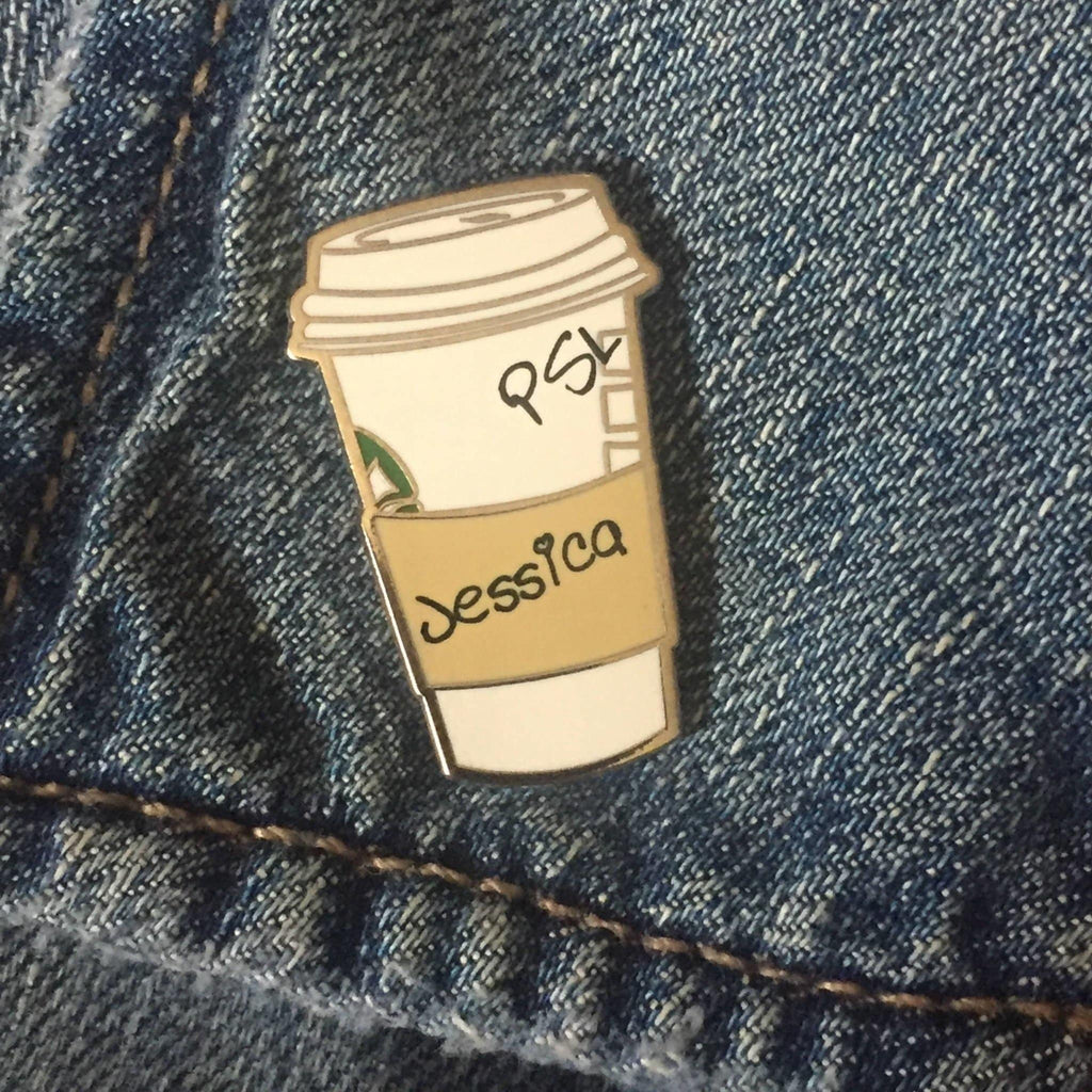 Jessica PSL Cup Enamel Pin - Dream Maker Pins