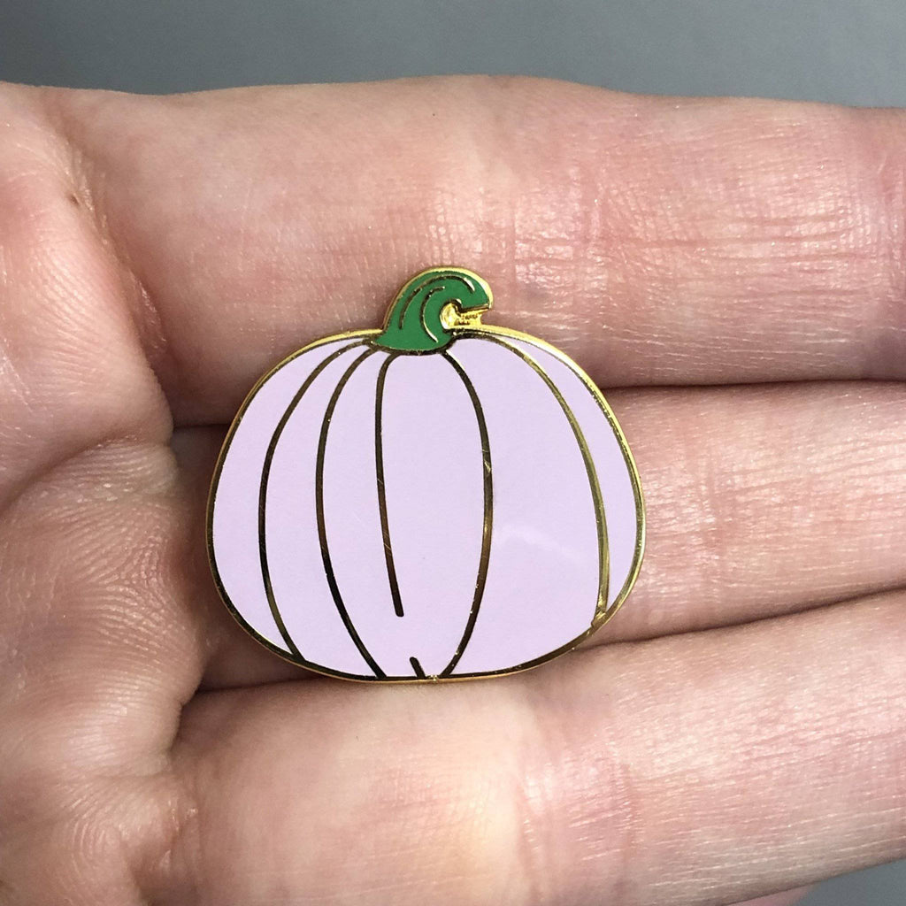 Lavender Purple Pumpkin Enamel Pin - Dream Maker Pins