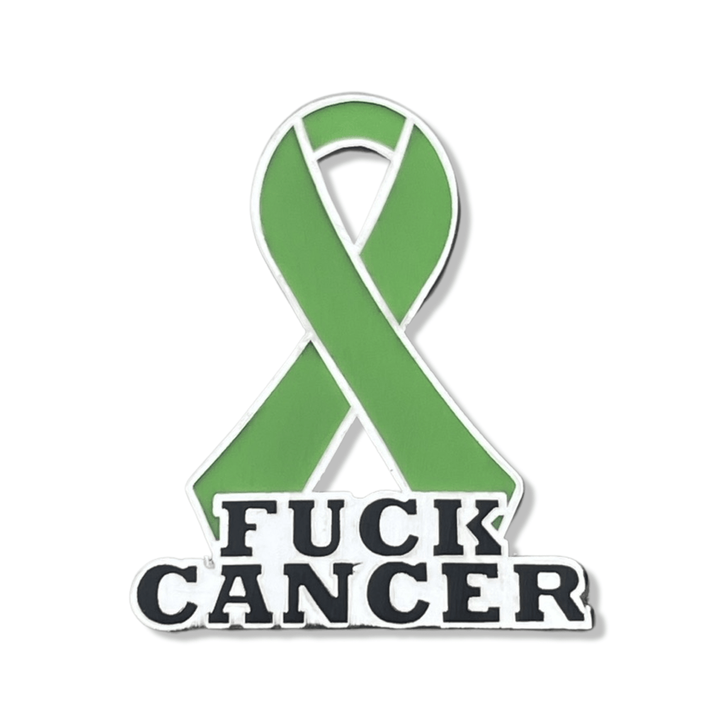 Lime Fuck Cancer Ribbon Enamel Pin - Dream Maker Pins