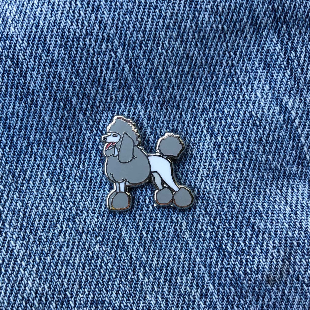 Poodle Enamel Pin - Dream Maker Pins