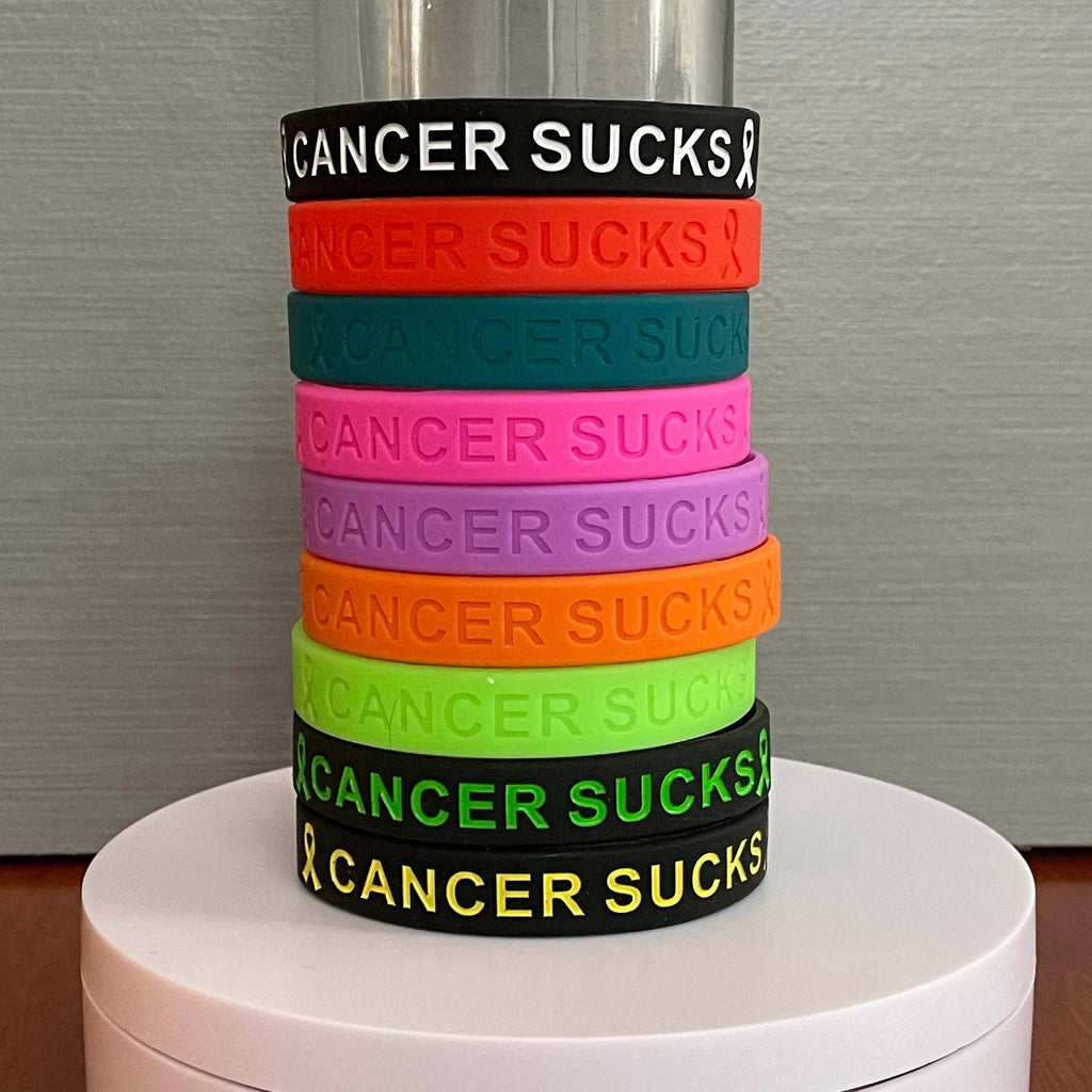 Cancer Sucks Silicone Wristband - Dream Maker Pins