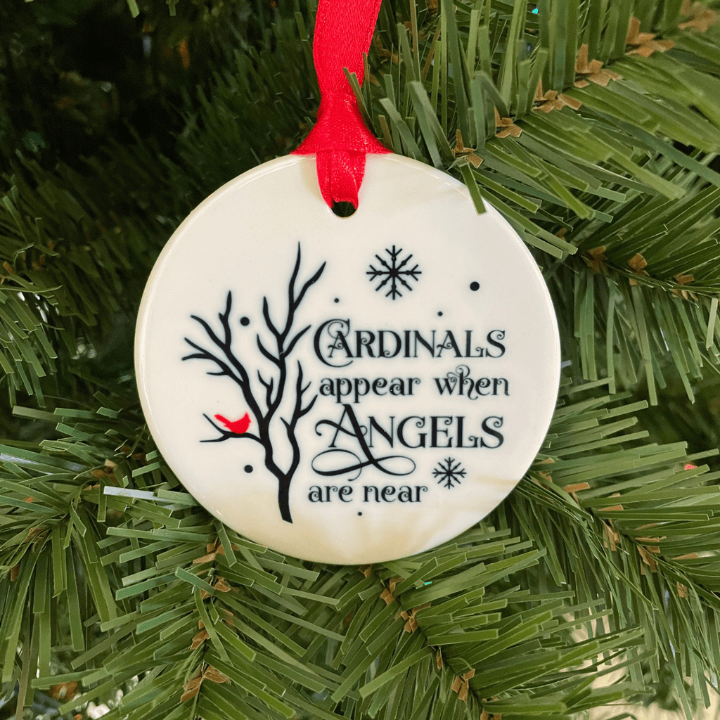 Cardinals Appear When Angels Are Near Christmas Ornament - Dream Maker Pins