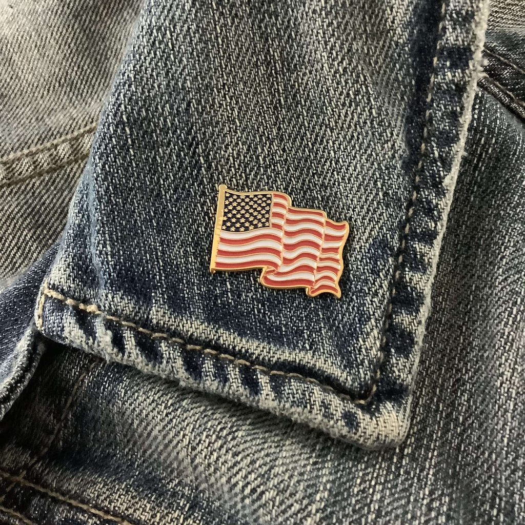 American Flag Enamel Pin - Dream Maker Pins