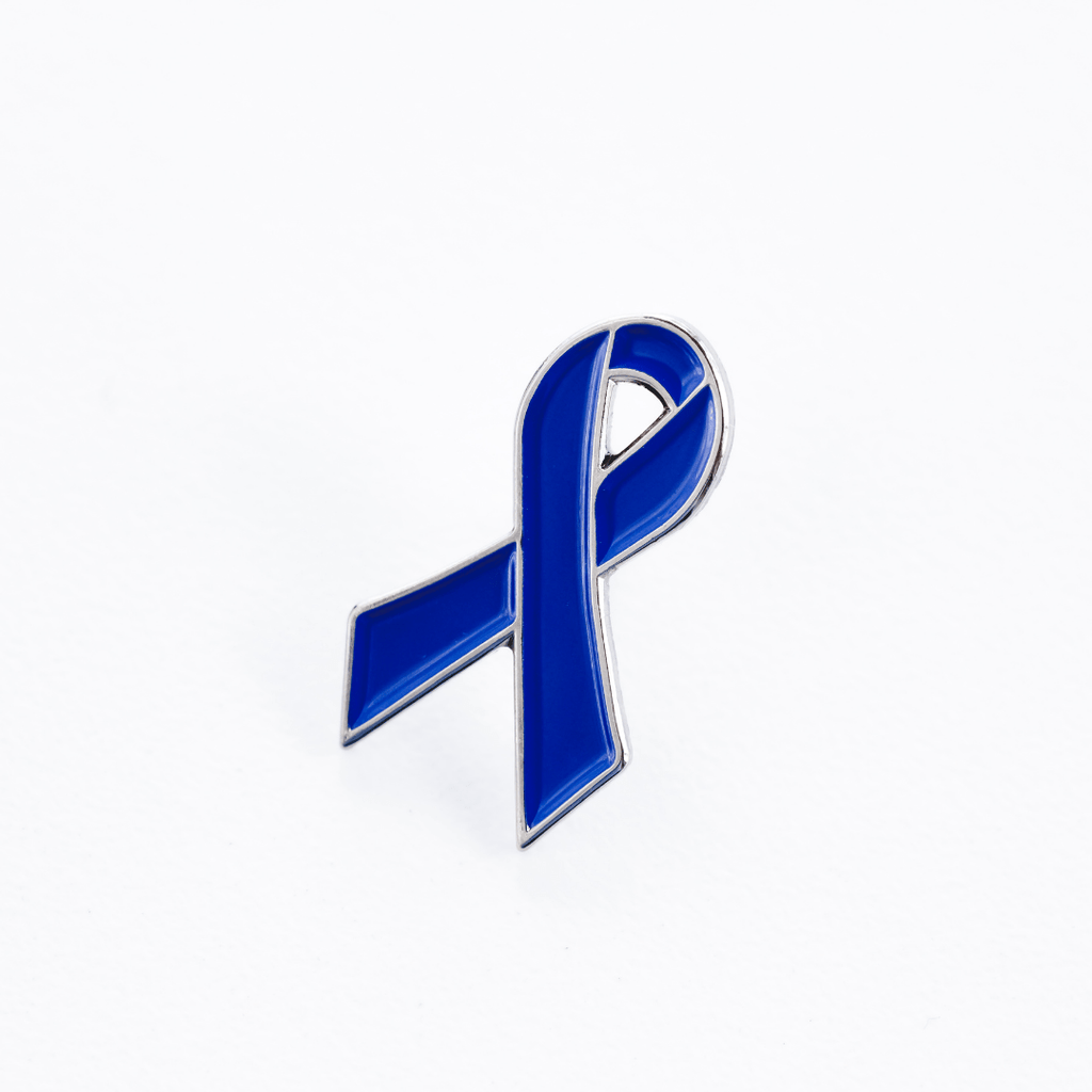 Blue Awareness Ribbon Enamel Pin - Dream Maker Pins
