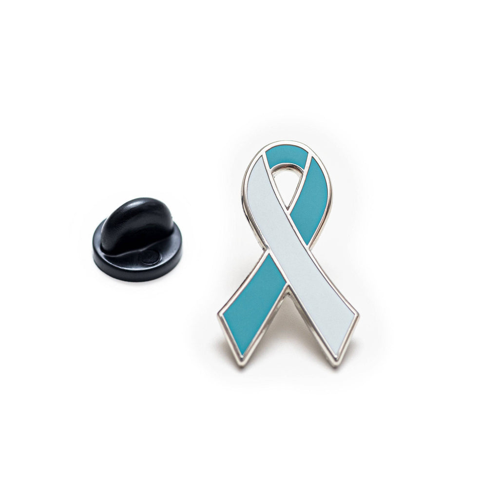 Cervical Cancer Awareness Ribbon Enamel Pin V1 - Dream Maker Pins