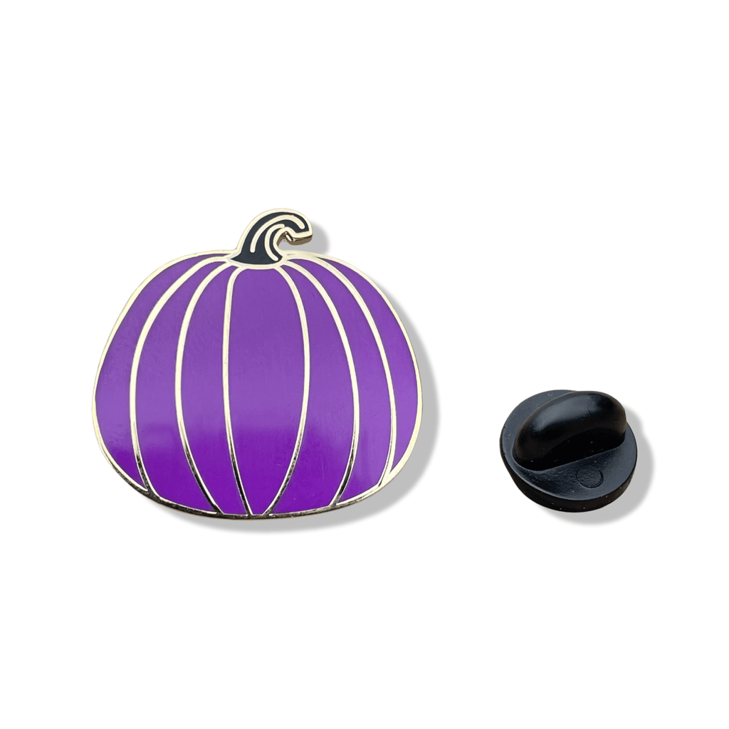Dark Purple Pumpkin - Halloween Pin - Dream Maker Pins