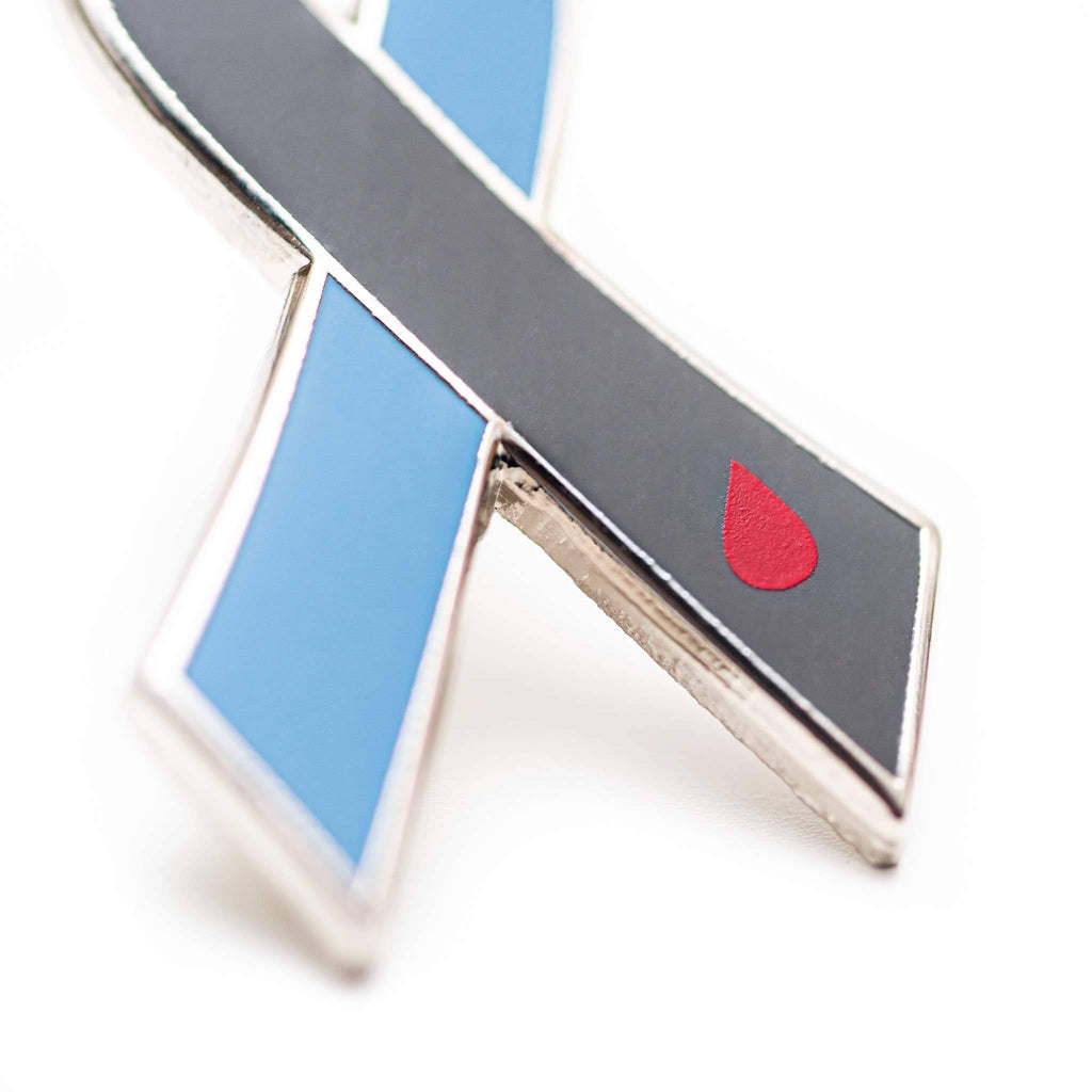 Diabetes Awareness Ribbon Enamel Pin - Dream Maker Pins