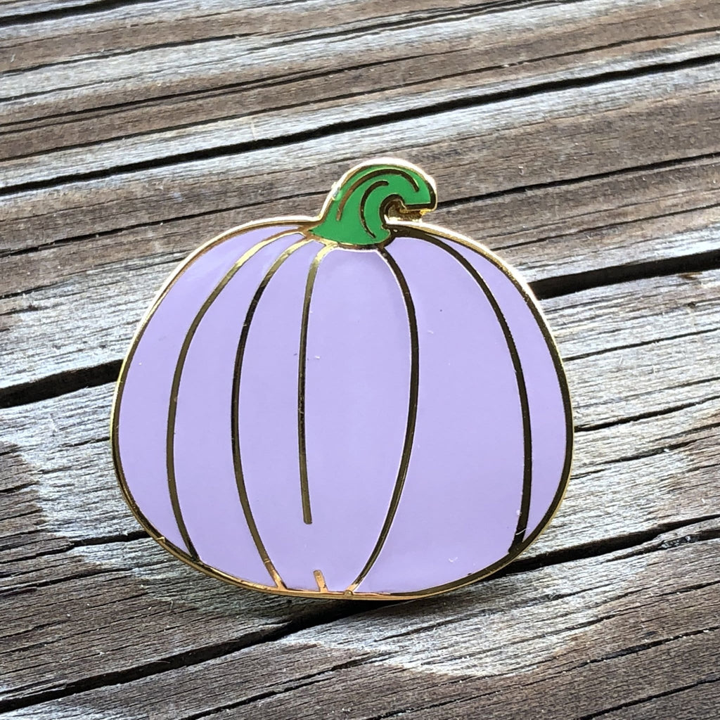 Lavender Purple Pumpkin Enamel Pin - Dream Maker Pins