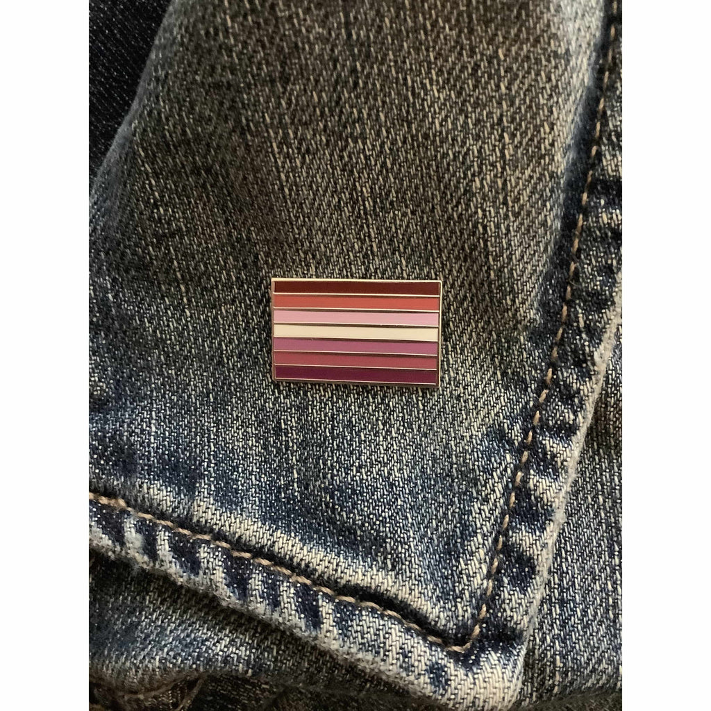 Lesbian Pride Flag Enamel Pin - Dream Maker Pins