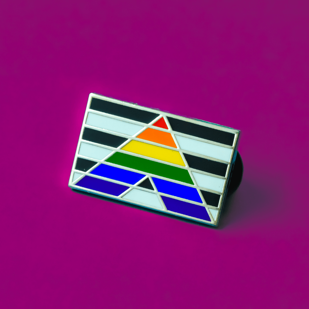 LGBTQ Straight Ally Pride Flag Enamel Pin - Dream Maker Pins