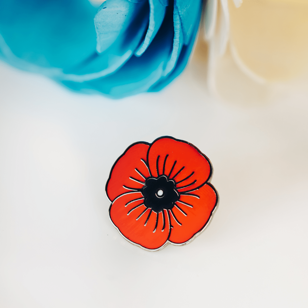 Red Poppy Enamel Pin – Symbol of Bravery and Hope | Support Veterans ...