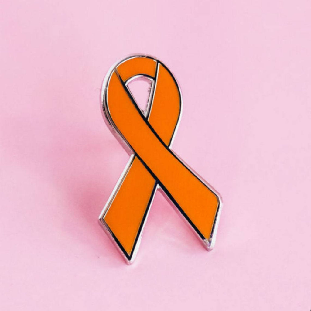 Orange Awareness Ribbon Enamel Pin - Dream Maker Pins