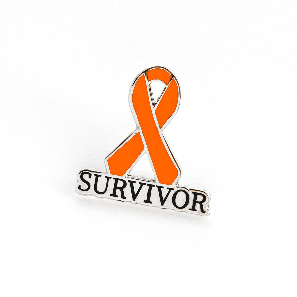 Orange Survivor Awareness Ribbon Pin - Dream Maker Pins