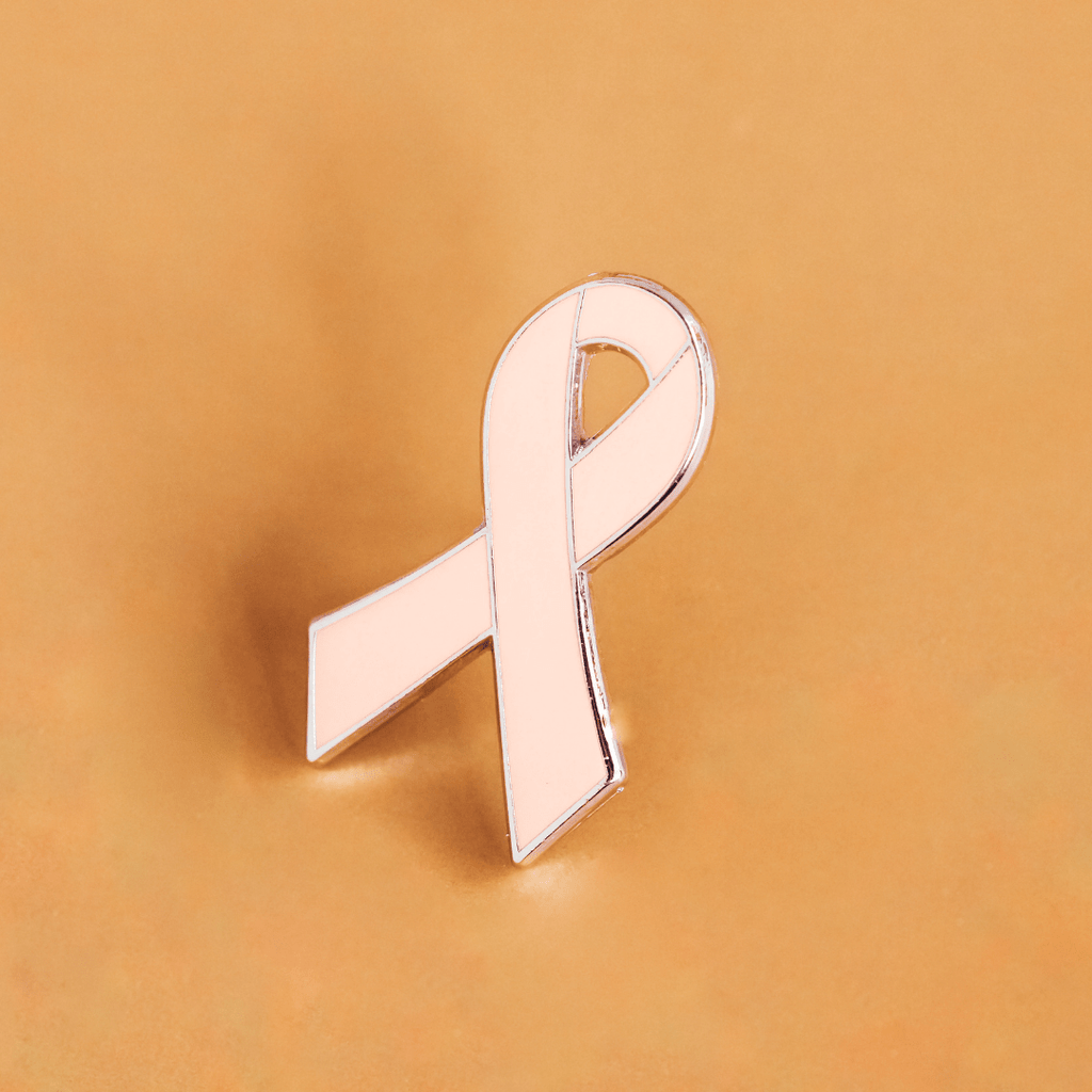 Peach Awareness Ribbon Enamel Pin V1 - Dream Maker Pins
