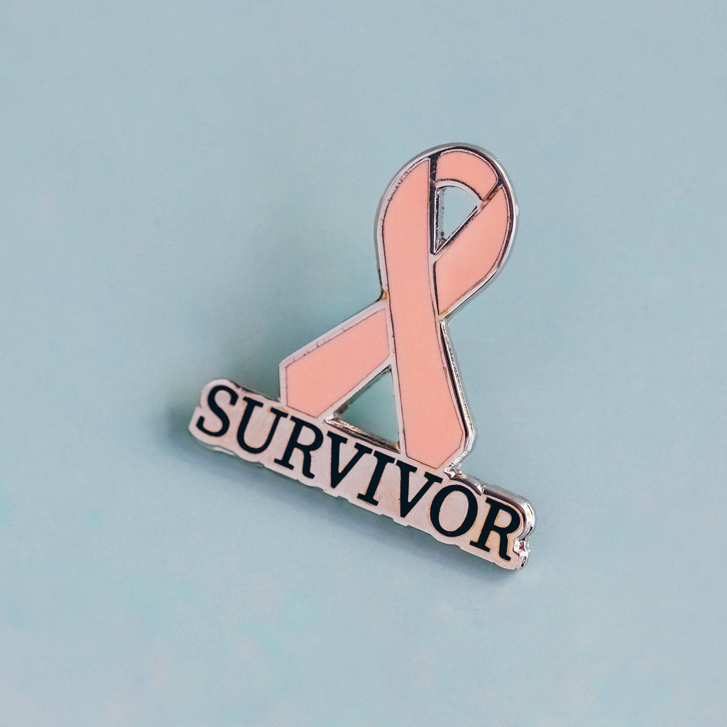 Peach Survivor Awareness Ribbon Pin - Dream Maker Pins