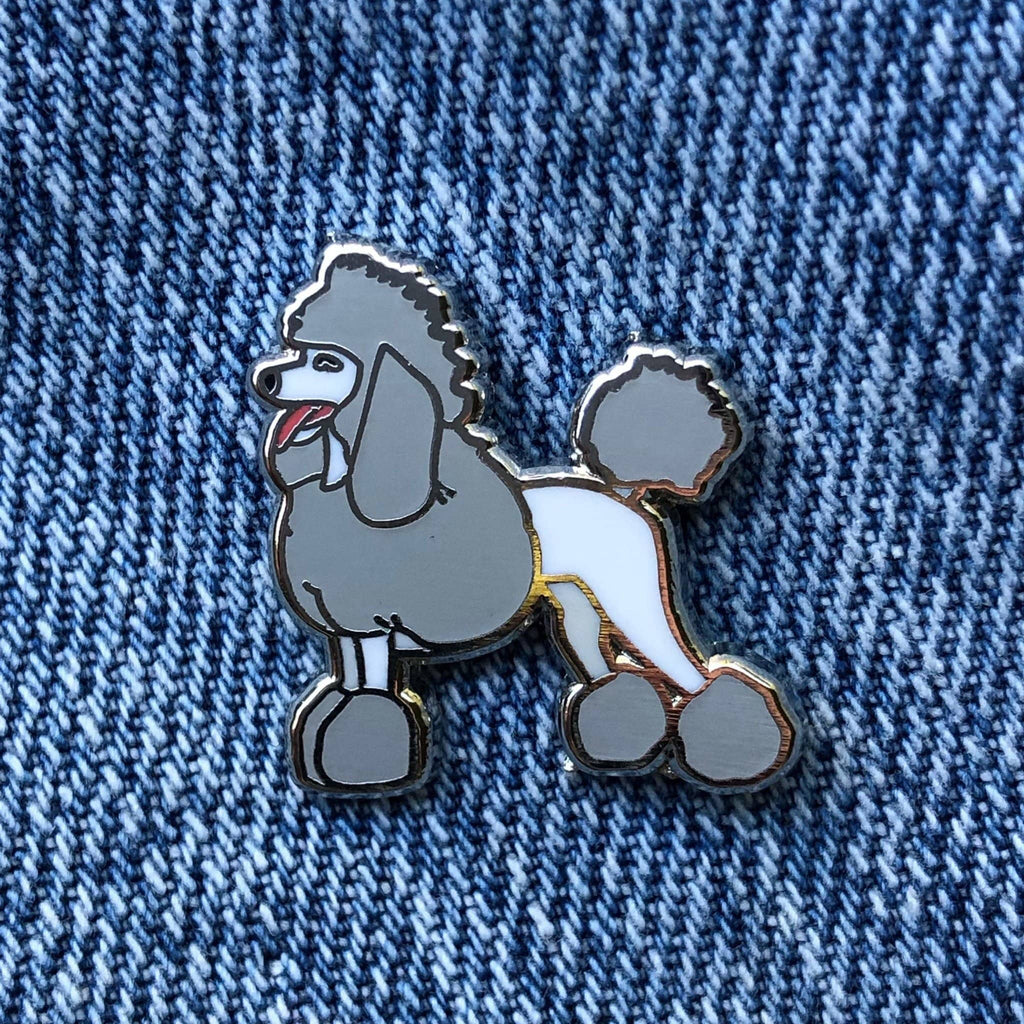Poodle Enamel Pin - Dream Maker Pins