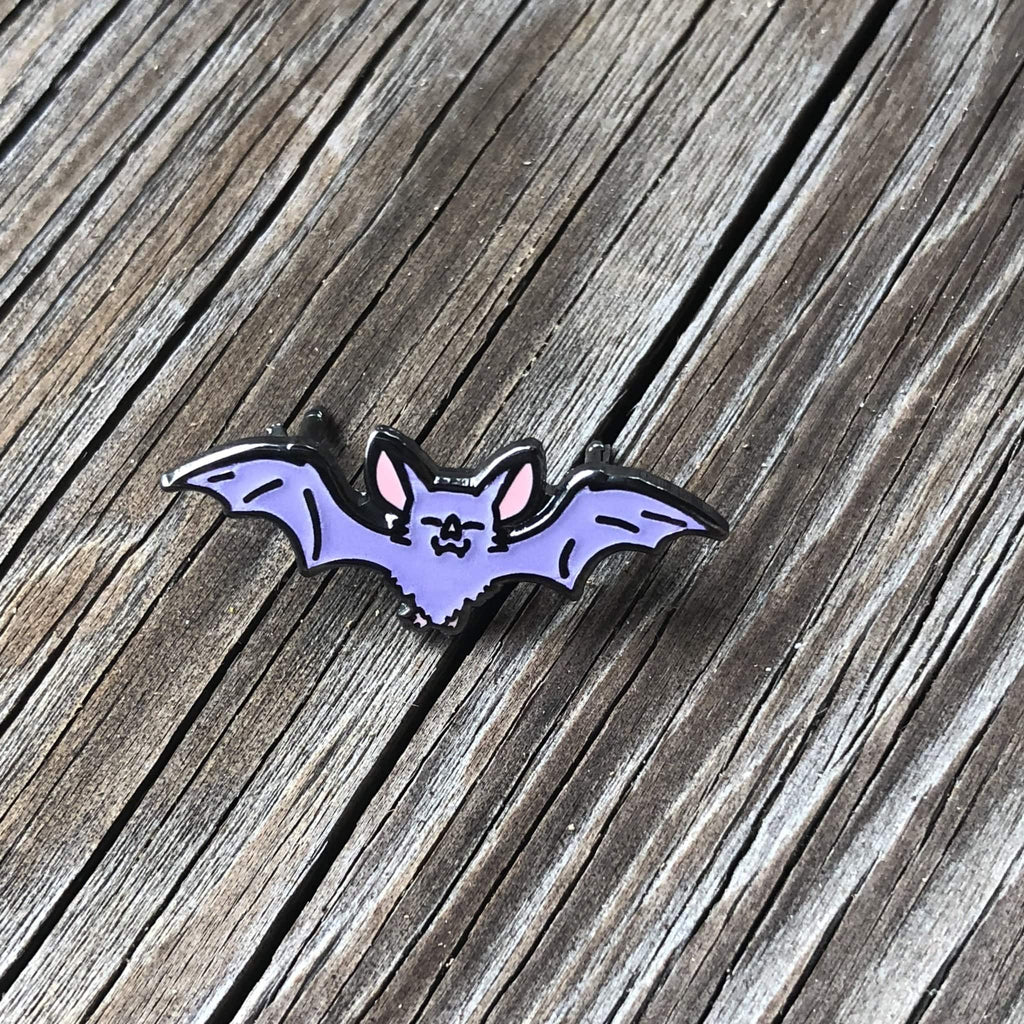Purple Bat Enamel Pin - Dream Maker Pins