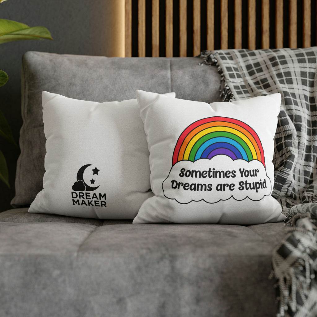 Spun Polyester Square Pillow Case - Dream Maker Pins