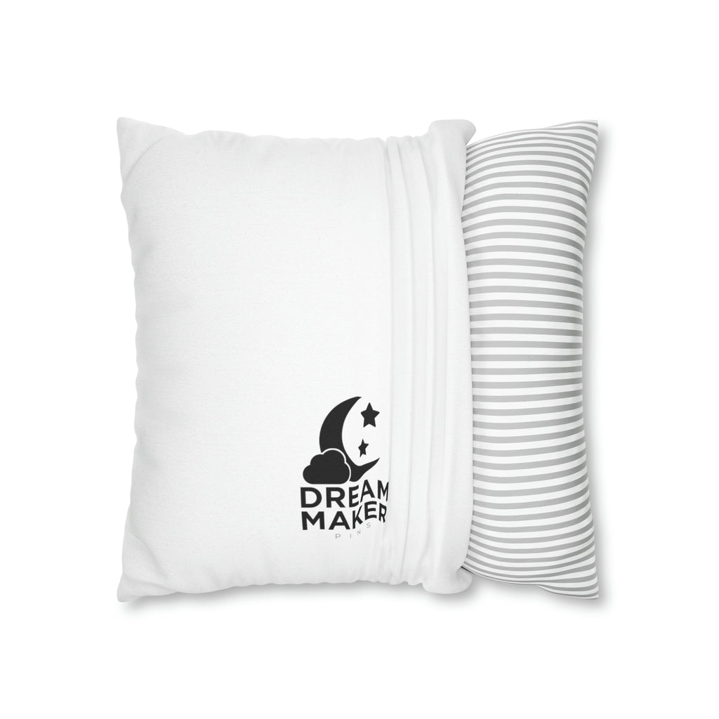 Spun Polyester Square Pillow Case - Dream Maker Pins