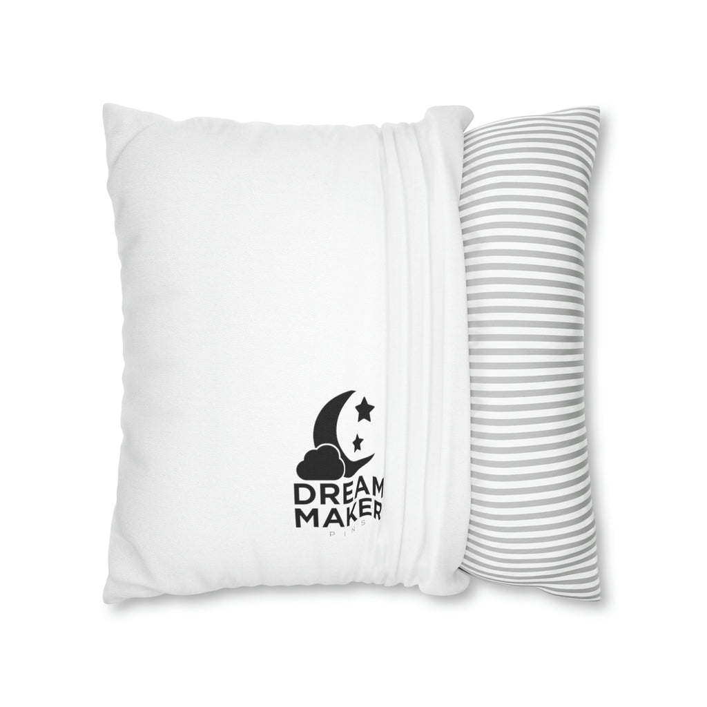 Spun Polyester Square Pillow Case - Dream Maker Pins