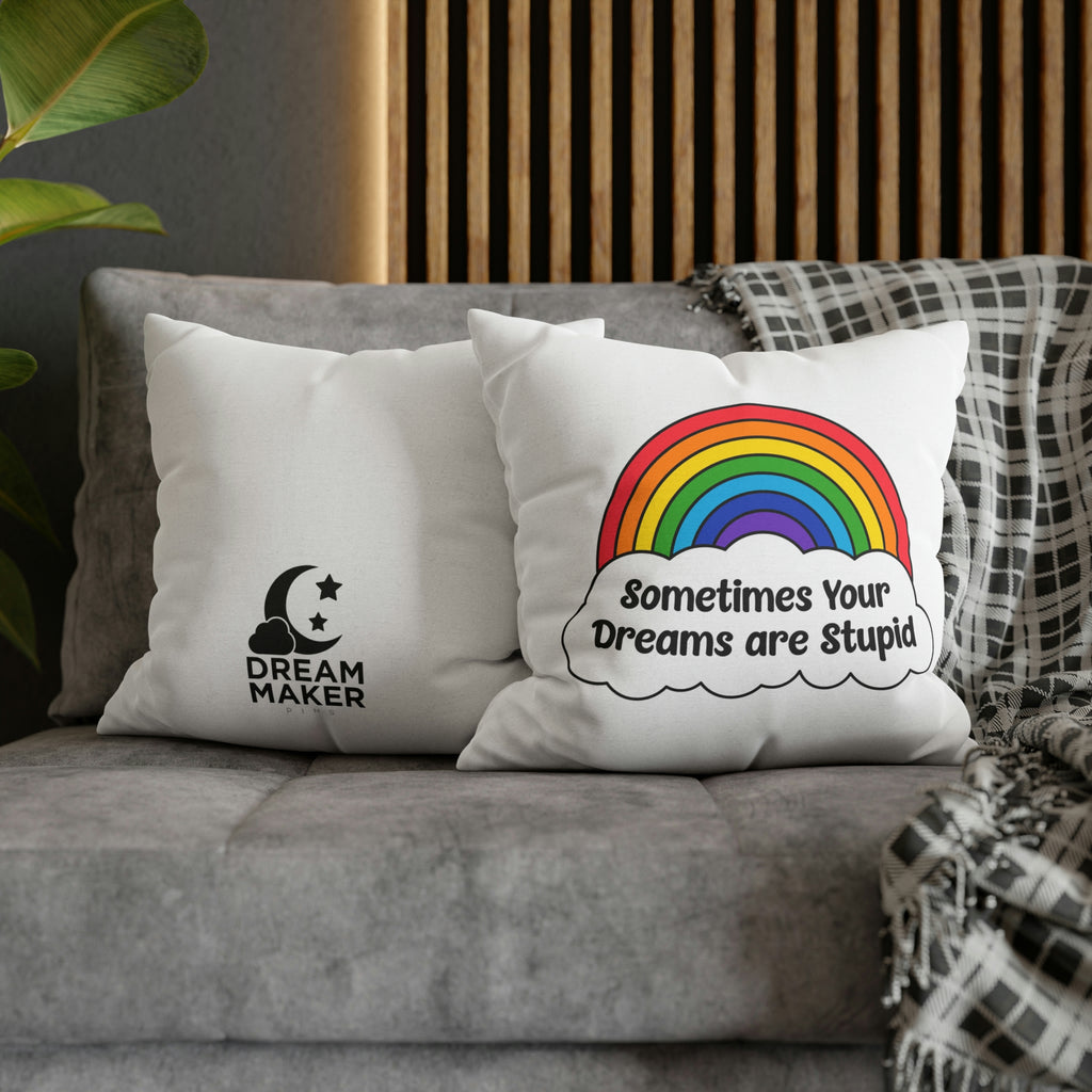 Spun Polyester Square Pillow Case - Dream Maker Pins