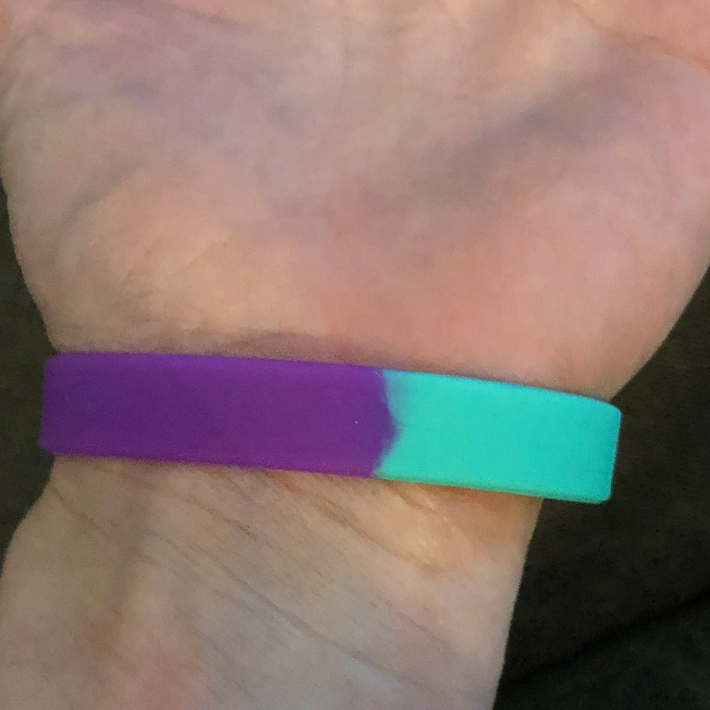 Fuck Suicide no color fill silicone wristband - suicide awareness, fuck suicide, suicide, wristband, bracelet, motivation, mental health