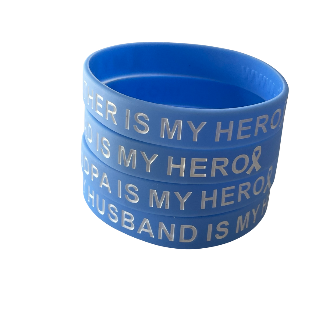 Light Blue - My Loved One is My Hero - honor wristband - Dream Maker Pins