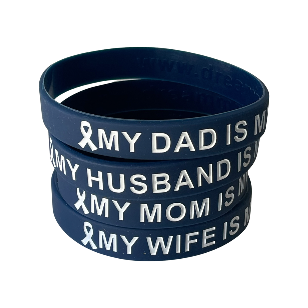 Navy My Loved One is My Hero honor wristband - Dream Maker Pins