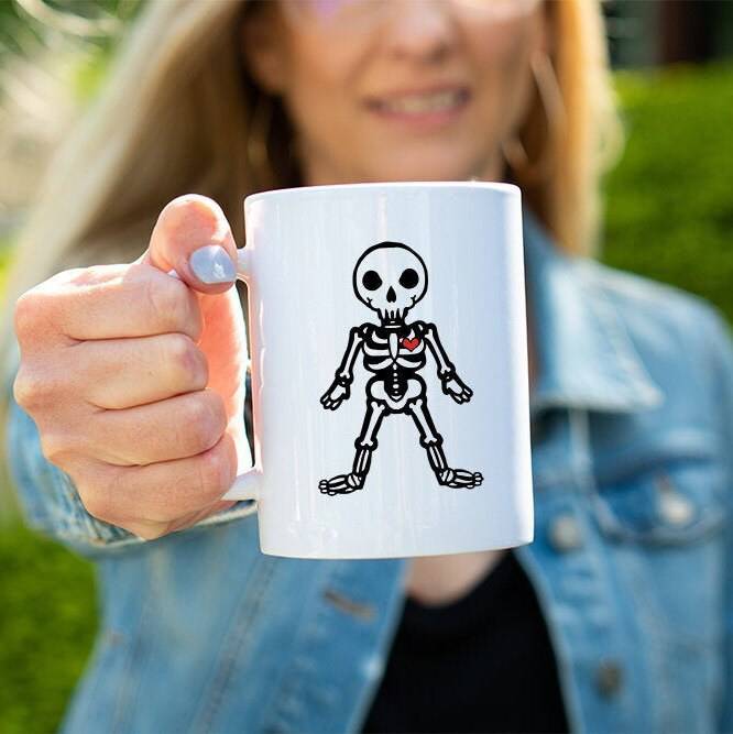 Skeleton 15 oz Coffee Mug - Dream Maker Pins