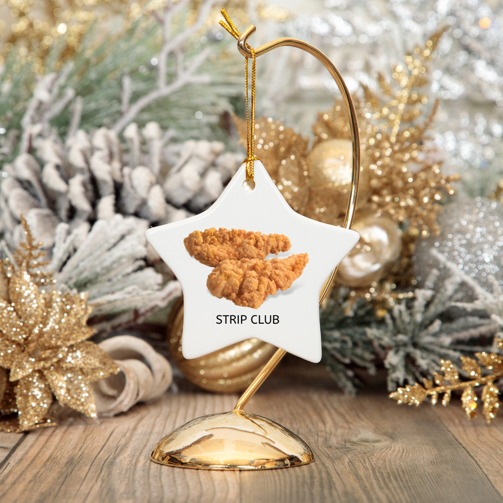 Strip Club Chicken Tender Christmas Ornament - Dream Maker Pins